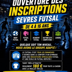 INSCRIPTIONS FUTSAL 2026 / 2027 (enfants et adultes)